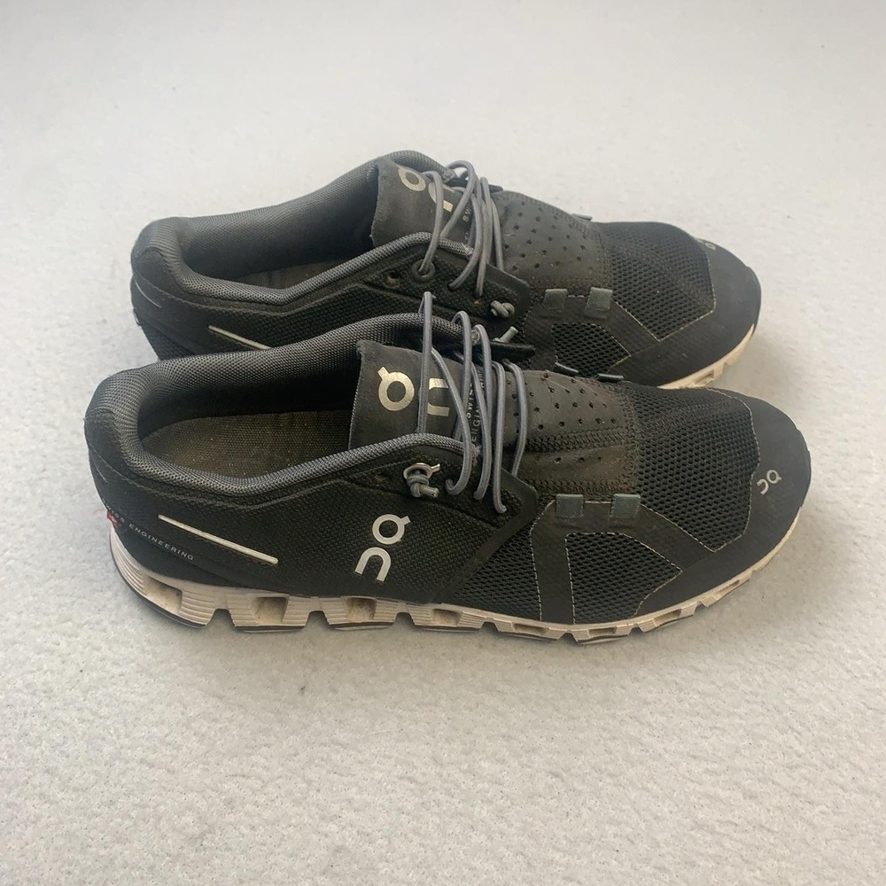 On Cloud Shoes Womens Size 6.5 Black CloudTec Running Sneakers Athletic Mesh